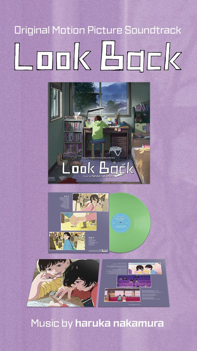 MilanRecLabel's tweet photo. Bring Look Back home. ✏️💚

The complete original soundtrack by haruka nakamura is coming to vinyl, capturing the quiet beauty, friendship, creativity, and emotion at the heart of the film.

Pressed on Opaque Spring Green vinyl and featuring 16 tracks, including “Rainy Dance,” “beautiful days,” “FINAL ONE” and “Light song.”

Pre-order now.
https://t.co/bkCYiW9gxl