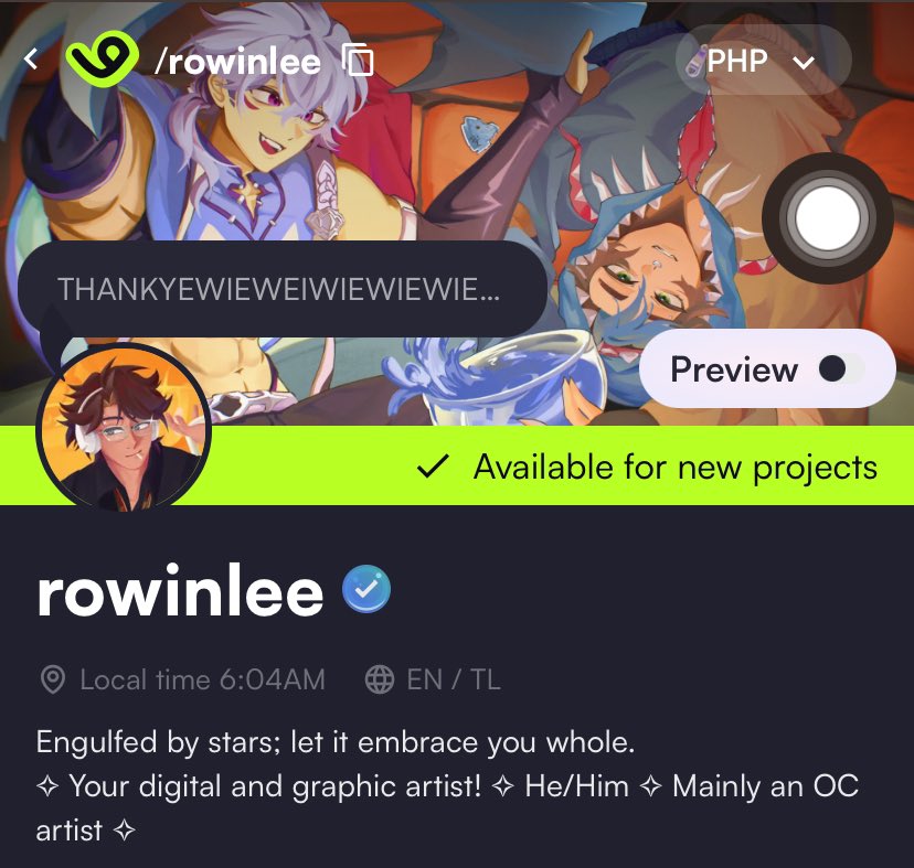 rowinlee_'s tweet photo. I GOT THE CHECKMARK I GOT THE CHECK MARK OMG😭🫶🏻

Ehurm, thank you all so much for the love and support. AAAAGHH the month-long wait is so worth it🥹 I’m so happi 

Everyone in my queue rn yall r getting a random comm upgrade! This is to share my gratitude🫶🏻 #vgen https://t.co/doQKId8tKV