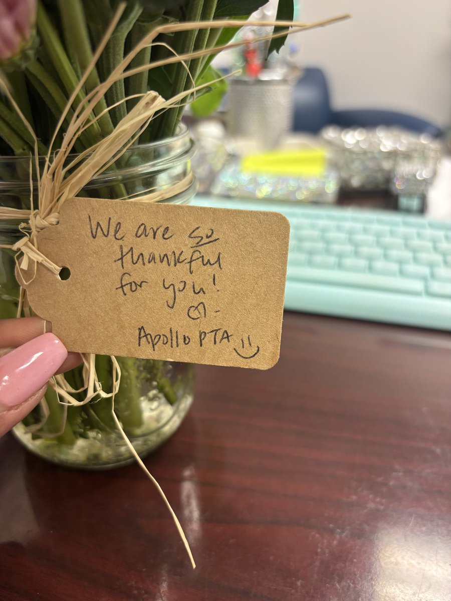 yolanda_gaither's tweet photo. So grateful for the @Apollopta for thinking of me for Principal Appreciation Month! They are the best, always there to support my wildest dreams @Apollo_JH . #apollogearup #RISDDreamOn https://t.co/5hMkCaffU8