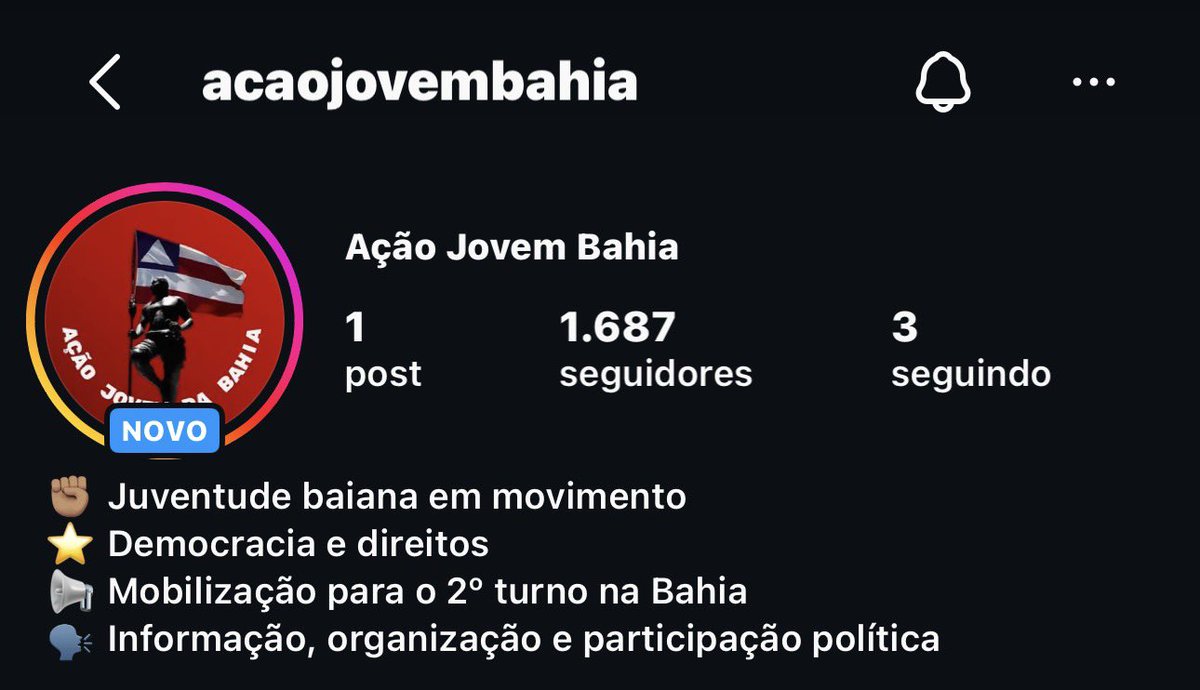 poemsbru's tweet photo. PRECISO DA ATENÇÃO DE VOCÊS! ⭐️

Nós, das universidades baianas, estamos fazendo um projeto pra ajudar com o 2º turno das eleições e criamos esse perfil aqui.
Vamos pras ruas, já estamos nas redes e só falta o apoio de vocês!

rt + fav? 
@acaojovembahia (no insta e aqui) https://t.co/N5zYYyzYR1