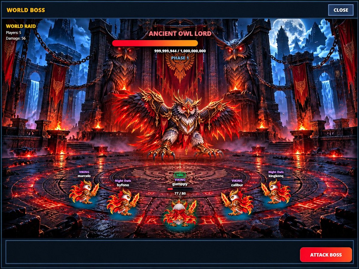 tokenizedowl's tweet photo. @solanagaming Yes,🦉
We’re building Owl Raid, a PvP/PvE owl battle game on Solana.
World Boss is already in development — Ancient Owl Lord is waiting. ⚔️
Still early, but we’re just getting started. https://t.co/hJBAkqWq7T