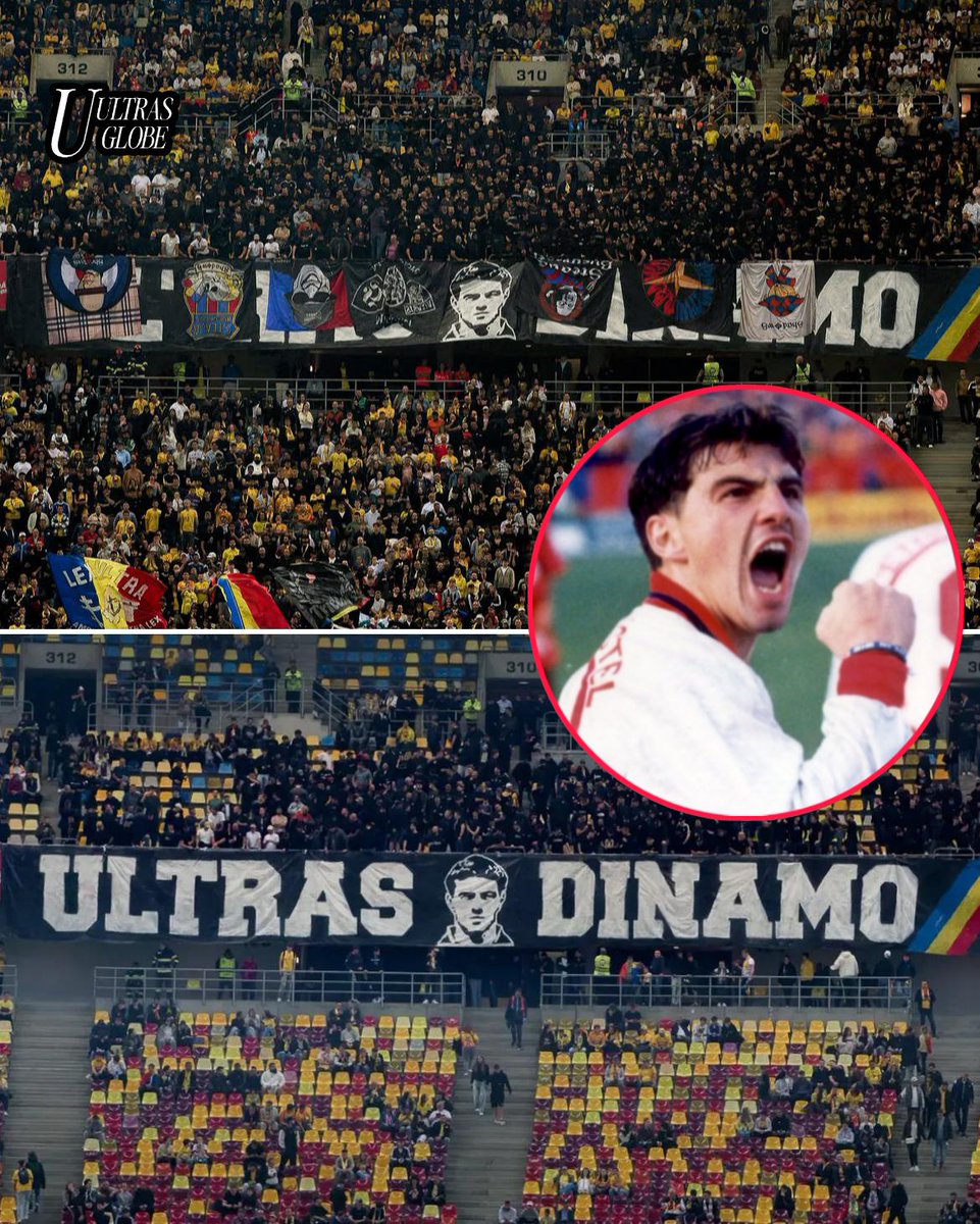 Ultras_globe17's tweet photo. 05.10.2026, 🇷🇴Romania vs 🇸🇪Sweden. Ultras  Dinamo paid tribute to Cătălin Hîldan, the legendary “Unicul Căpitan,” by displaying a banner during the match on the 26th anniversary of his tragic death. RIP 🌹🙏 https://t.co/aipXeayq4S