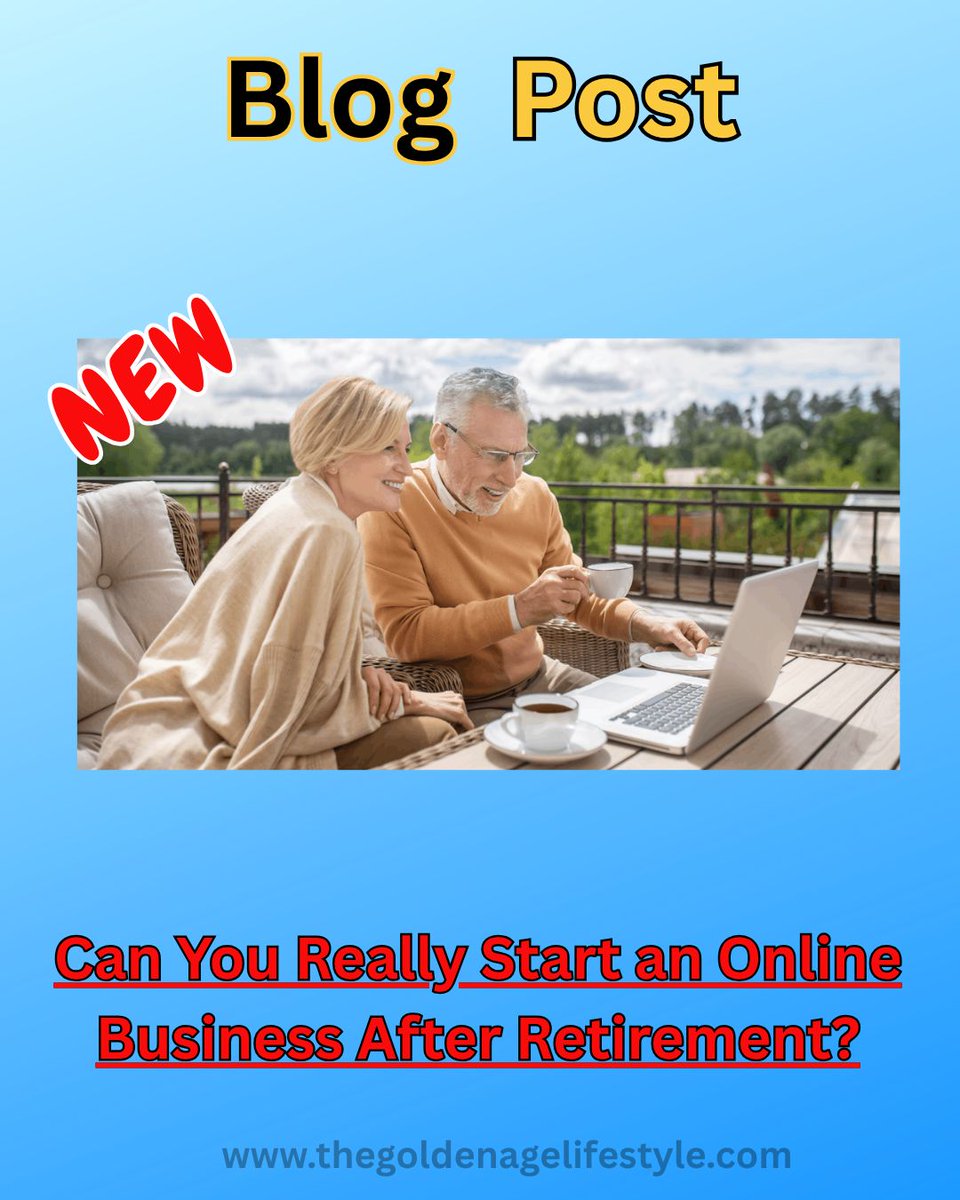 NilssonJanOlof's tweet photo. 🚀 Ready to embark on a new adventure in your golden years? 🌟 Today's article, "Can You Really Start an Online Business #AfterRetirement?" guides you through making it happen! 🎉 https://t.co/Fp5SPlYYmr https://t.co/d4i5jsr2a9
