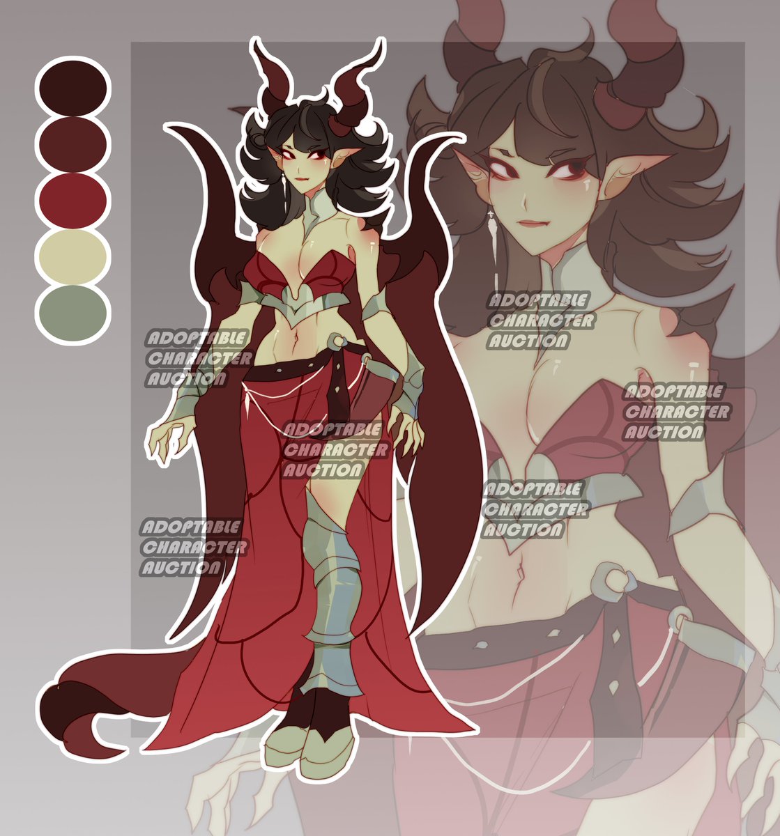 QuroAdoptions8's tweet photo. Lady Dragoness on auction 
link below https://t.co/3qgyhqEecO