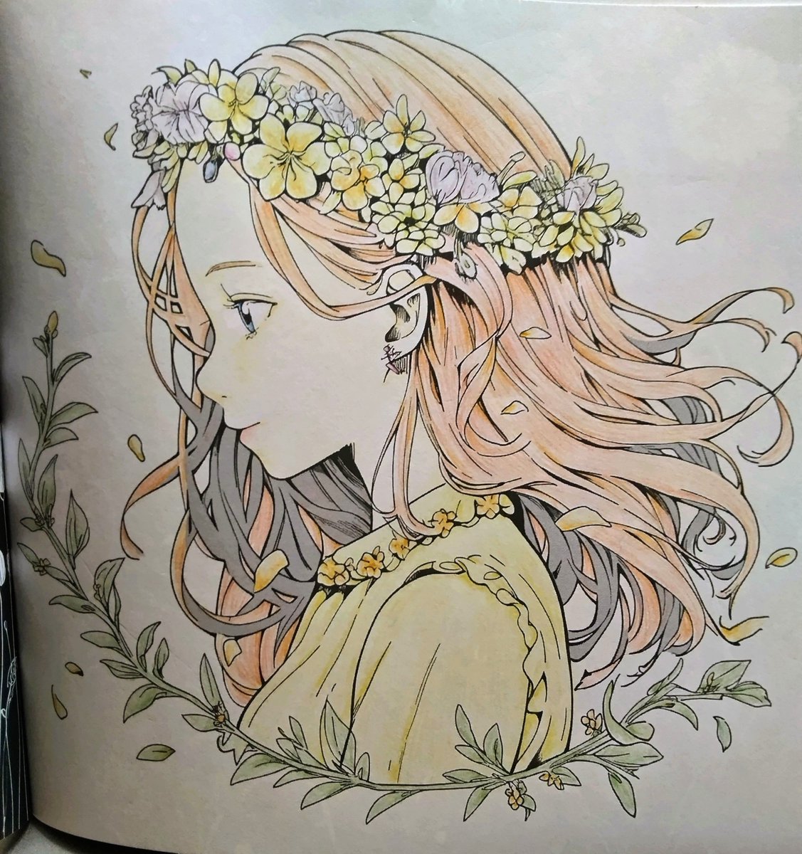 t5Bw7ZkkPl3236's tweet photo. #FlowerCrownPrincess
#ColoringBook
#塗り絵 #色鉛筆 https://t.co/6tBFPBfQE2