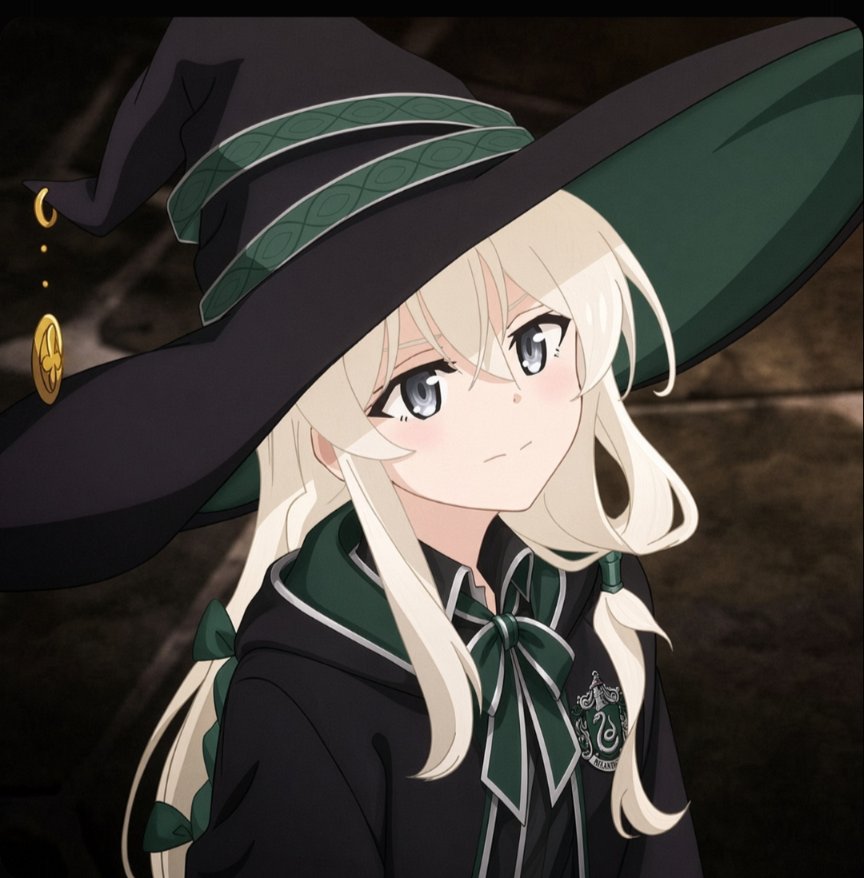 Toenes's tweet photo. The bigger the hat, the cuter the witch! https://t.co/cdalfInj5G