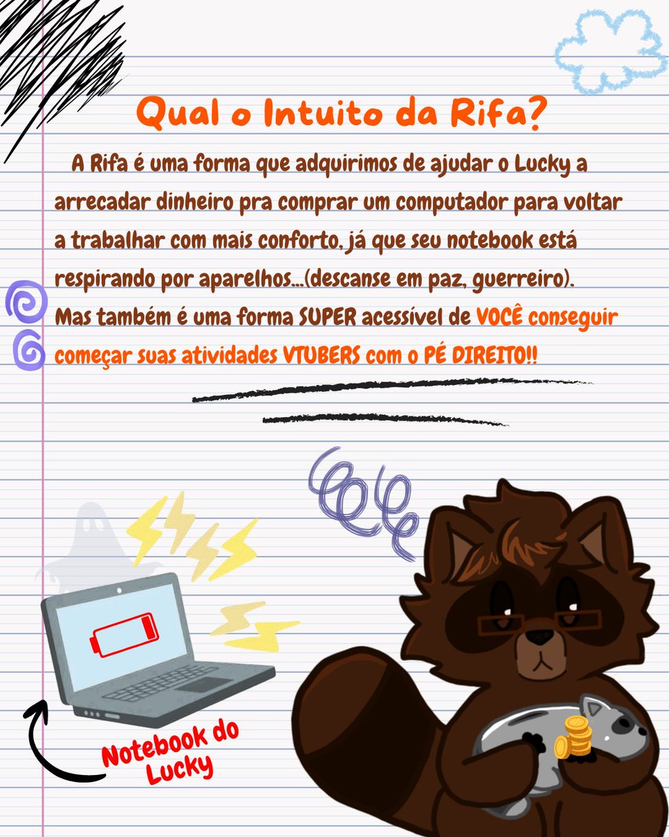 bill_the_bee_'s tweet photo. ✨UMA OPORTUNIDADE ÚNICA!!✨
Estamos fazendo essa RIFA VTUBER a fim de ajudar nosso amigo Lucky a comprar um PCzinho novo para voltar a trabalhar!
> A Rifa terá como prêmio: 1 Modelo Vtuber COMPLETO (Arte+Rigg), emotes, cenário e ref shet!
❤️+🔁 e compartilhe para muitos amigos!! https://t.co/JxM1iGAfA3