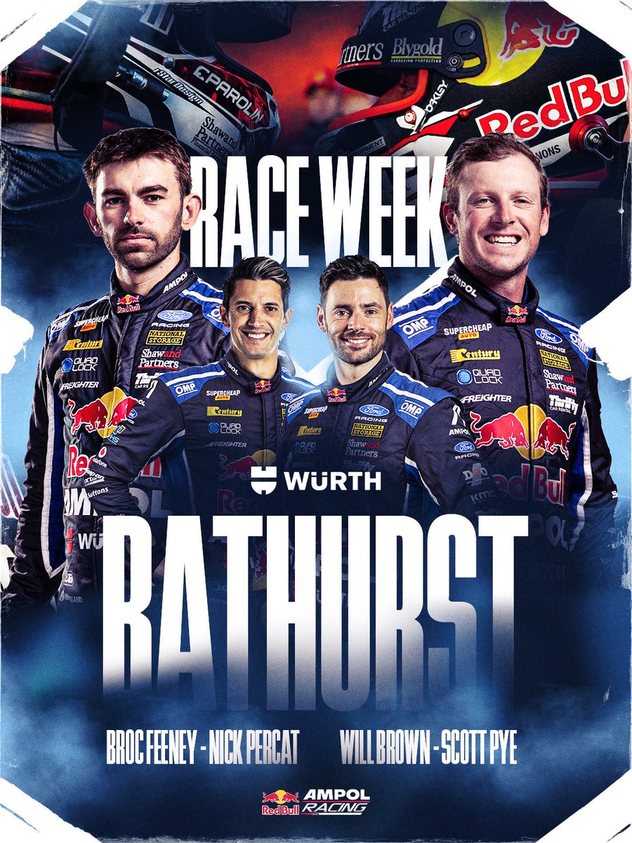 redbullampol's tweet photo. Bathurst, we’re ready 👊 https://t.co/9ghKqnAM1m