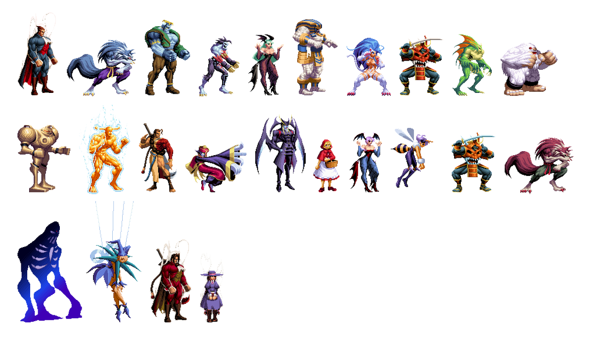 C73706559's tweet photo. まとめ

#ドット絵 #pixelart #Darkstalkers #NightWarriors #KOF #THEKINGOFFIGHTERS https://t.co/8stU7hmuji