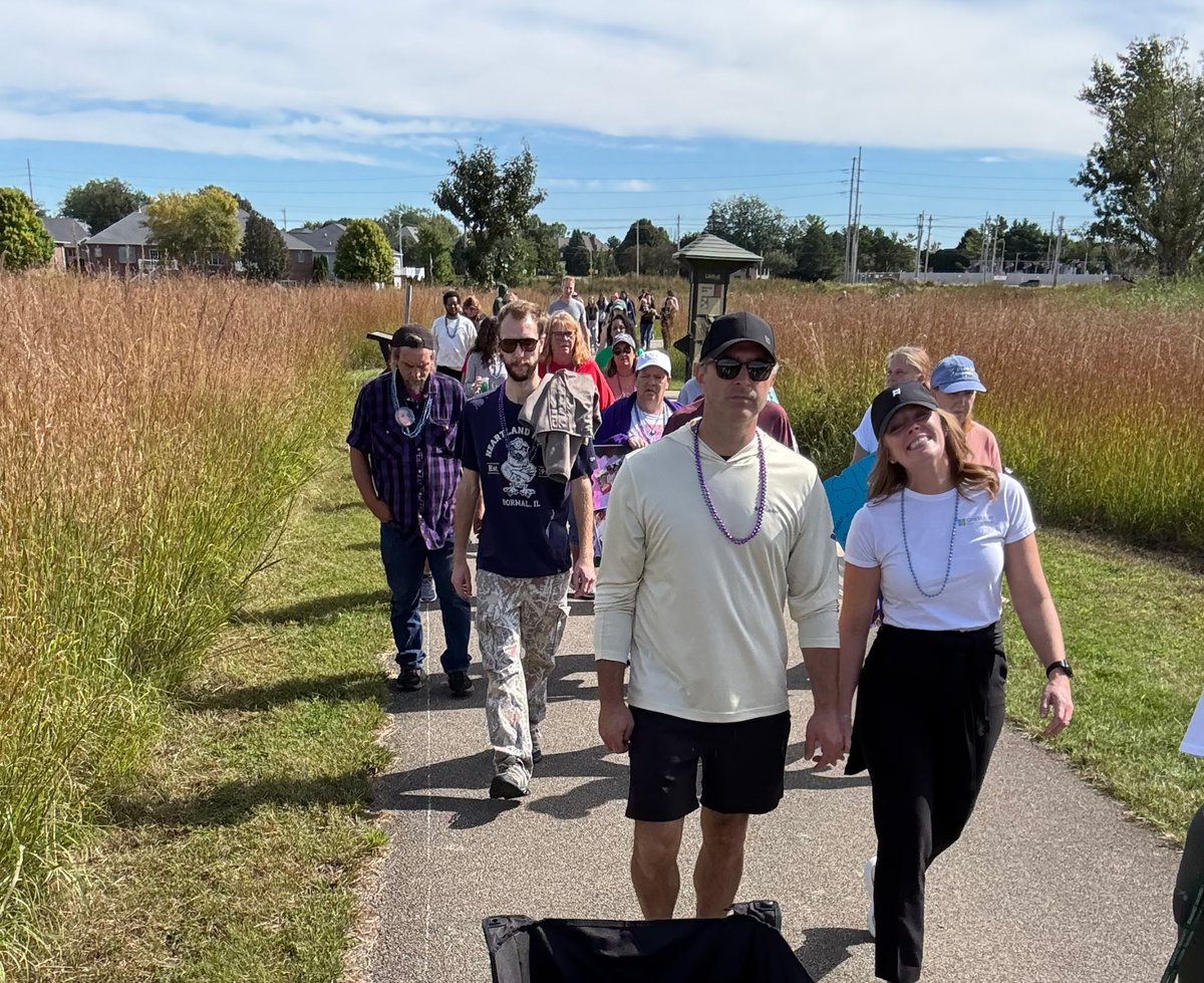 ChestnutHealth's tweet photo. On September 26, our team proudly participated in the Bloomington-Normal Out of the Darkness Walk, joining our community in raising awareness for suicide prevention and supporting those impacted by suicide.  💙

#OutOfTheDarknessWalk #SuicidePrevention #MentalHealthMatters https://t.co/KgXbqCA3i9