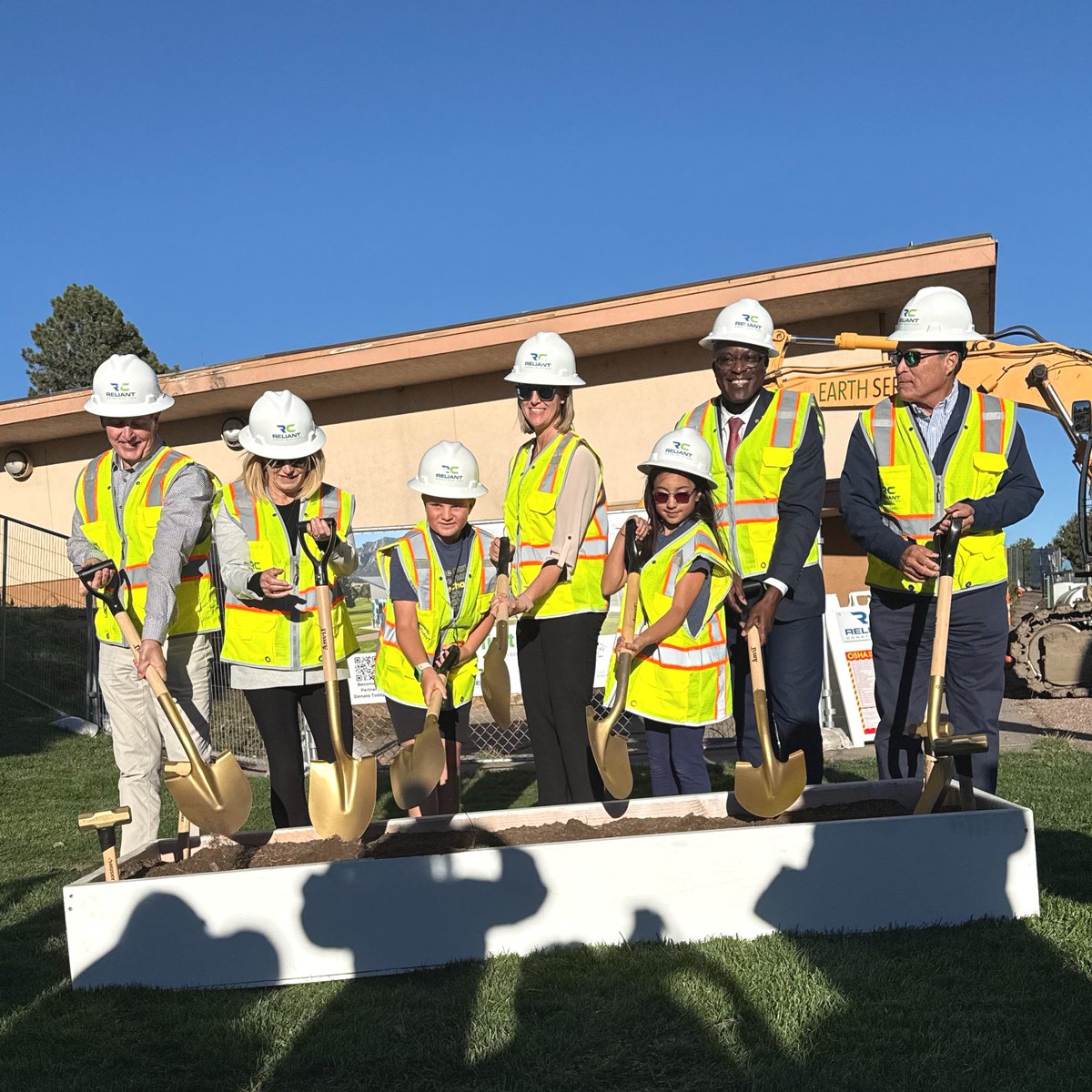 MayorofCOS's tweet photo. One thing golf has taught me is that growth takes patience, discipline, resilience, and the willingness to keep trying.

That’s why I’m excited that First Tee – Southern Colorado broke ground on its new Youth Development Center at Valley Hi Golf Course this previous Friday. This is about much more than golf. It’s about creating a year-round place where young people can build confidence, leadership skills, and relationships with mentors who believe in them.

There is no greater investment we can make than investing in our kids.

Thank you to @ftsoco, our Valley Hi team, and our Parks, Recreation and Cultural Services team for continuing to invest in the next generation of Colorado Springs. ⛳