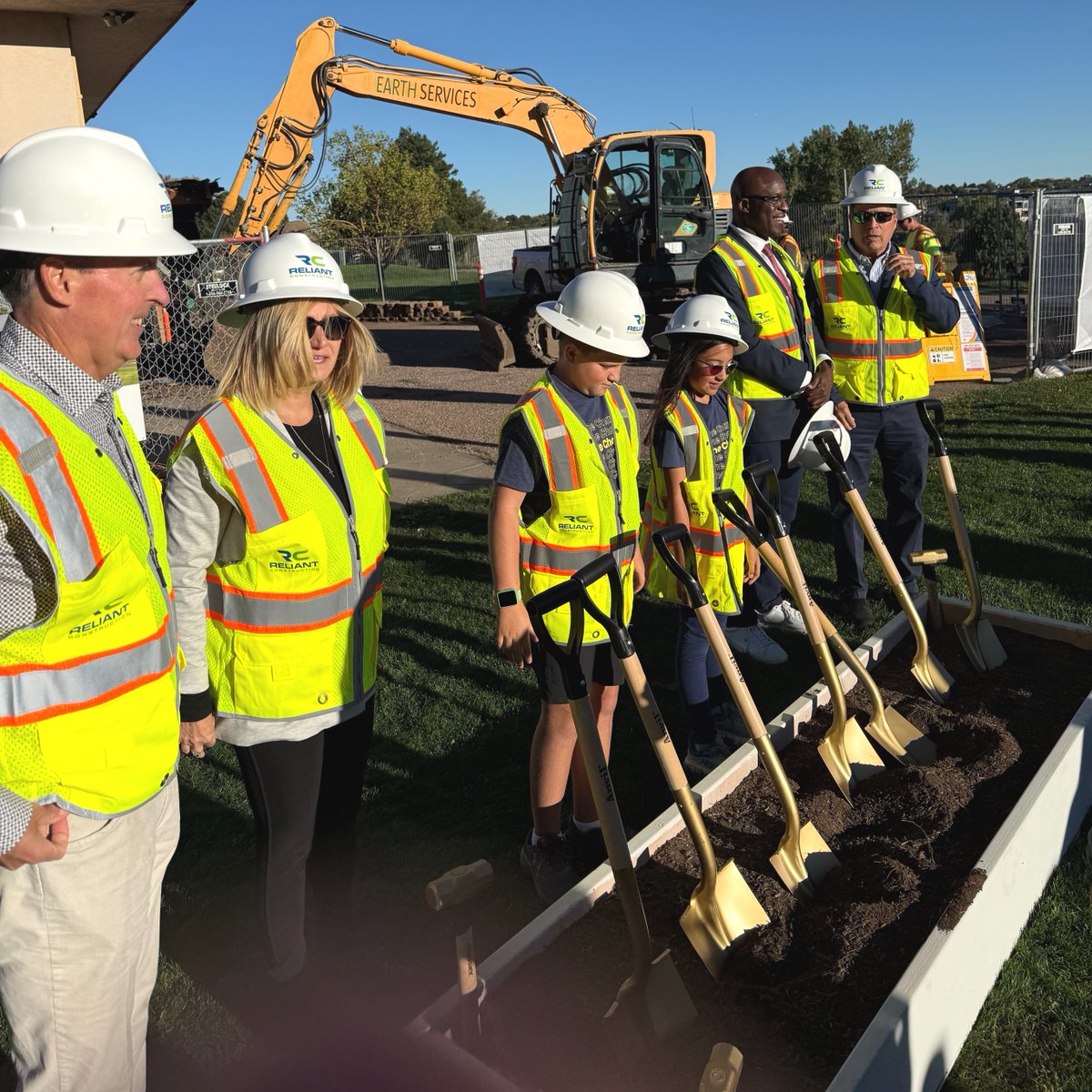 MayorofCOS's tweet photo. One thing golf has taught me is that growth takes patience, discipline, resilience, and the willingness to keep trying.

That’s why I’m excited that First Tee – Southern Colorado broke ground on its new Youth Development Center at Valley Hi Golf Course this previous Friday. This is about much more than golf. It’s about creating a year-round place where young people can build confidence, leadership skills, and relationships with mentors who believe in them.

There is no greater investment we can make than investing in our kids.

Thank you to @ftsoco, our Valley Hi team, and our Parks, Recreation and Cultural Services team for continuing to invest in the next generation of Colorado Springs. ⛳