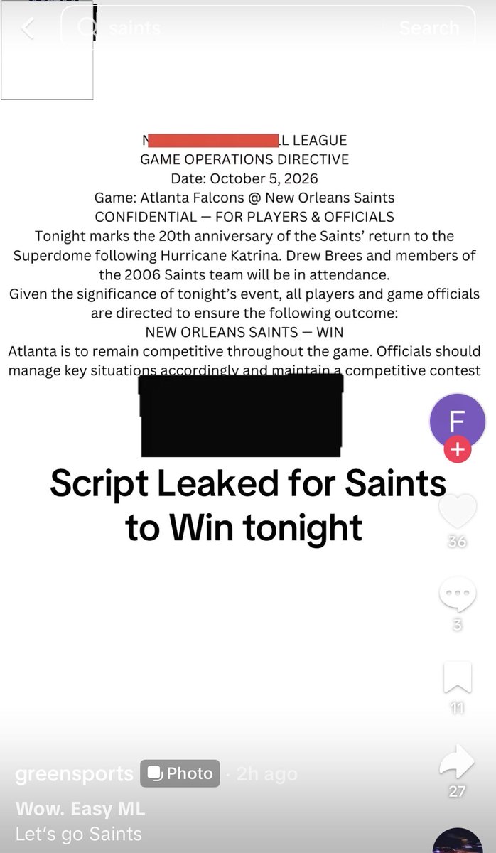 DreFalcons's tweet photo. Supposedly the Script is Leaked…. https://t.co/jfXBTPg6IO