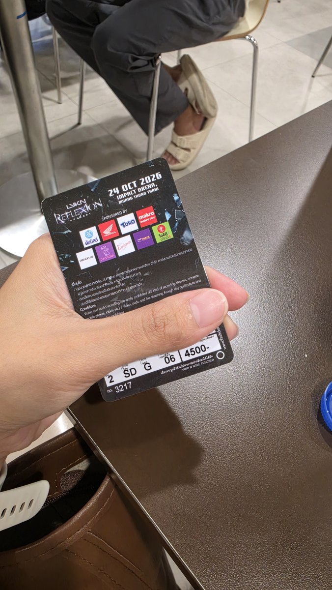 _93marktuan's tweet photo. ปล่อยบัตรโซน SD แถวG วันที่24
ปล่อย7000 Dm สอบถามได้ค่ะ
นัดรับจ่ายสด 
#LYKNReflexionConcert https://t.co/zOVWebWqCB