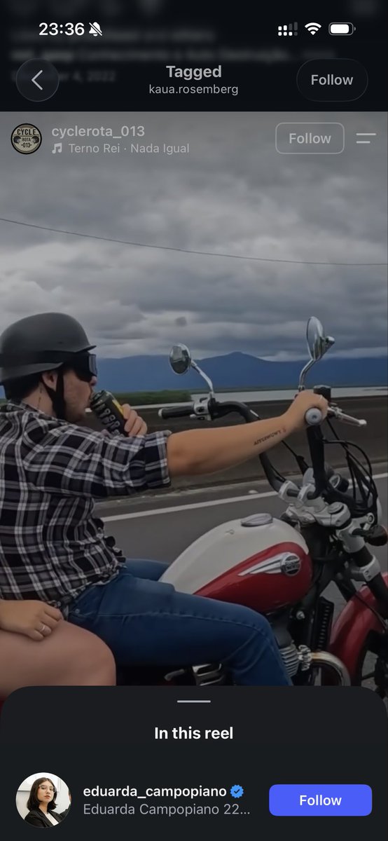 helenadrumondp's tweet photo. inclusive tem um belo vídeo deles bebendo cerveja enquanto dirigem uma moto na estrada https://t.co/Oz7ikTi27g