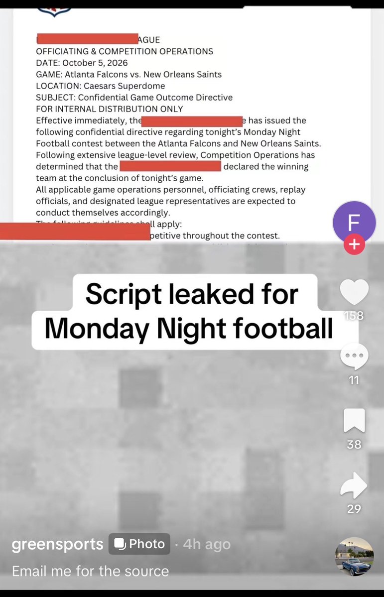 DreFalcons's tweet photo. @BKsquared7 this guy claiming he has the NFL Monday night scrip… https://t.co/0wSmqIHXHV