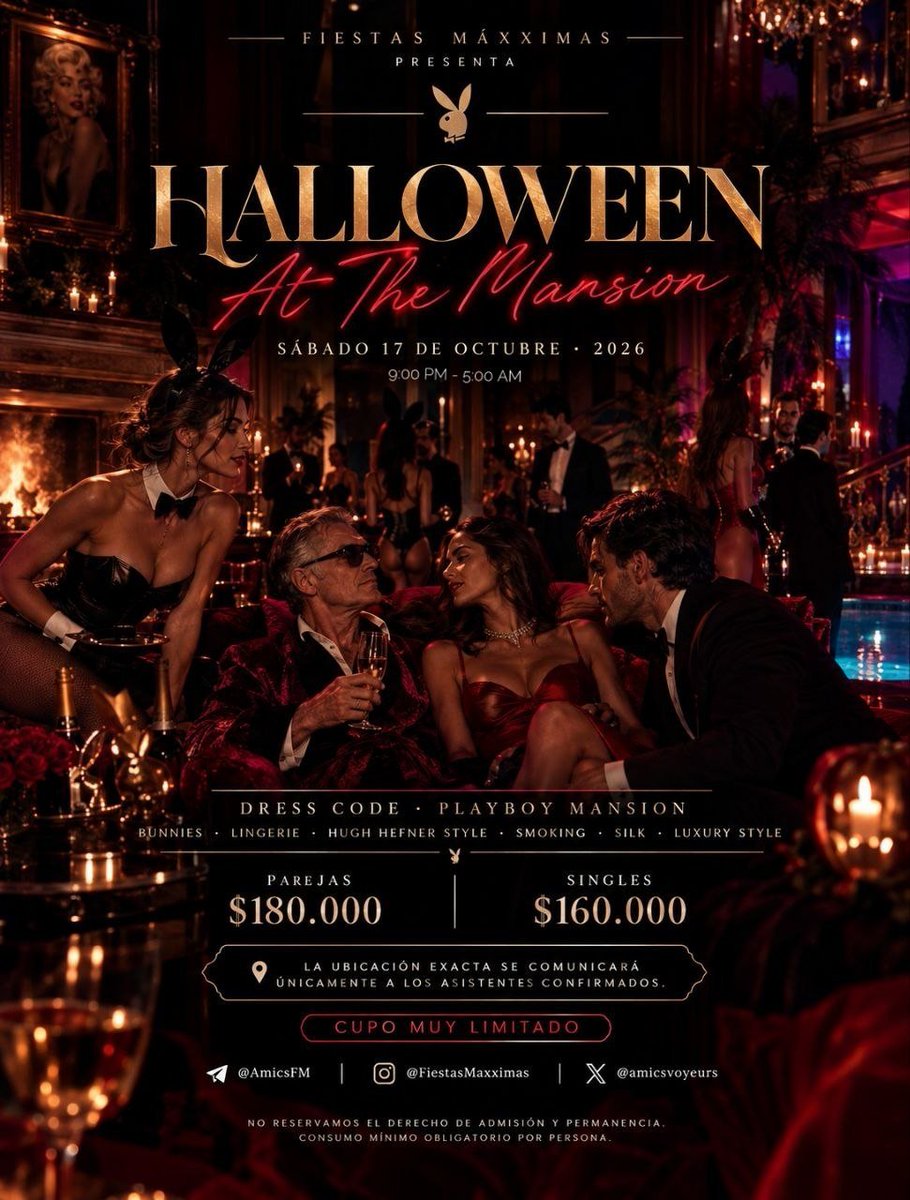 citobull's tweet photo. Todas mis experiencias en los eventos de @amicsvoyeurs me han permitido conectar con parejas maravillosas.

Desde La Calera (en 2024) hasta Cardio Nigth, las @FiestasMaxximas son experiencias para repetir.

#HalloweenAtTheMansion 🐰 https://t.co/6NK96Gf28X