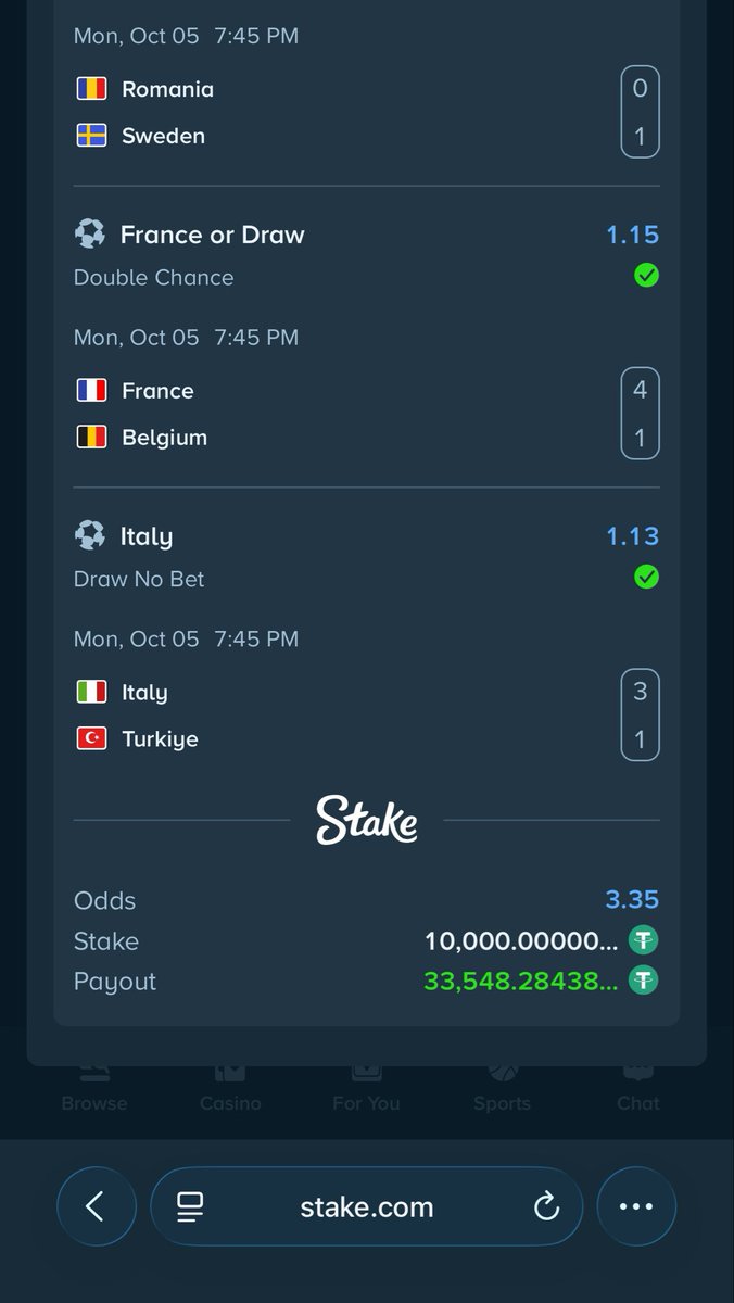 Mrbankstips's tweet photo. 3.35 odds won ✅✅✅

10 odds won ✅✅✅

$44k in the bag ✅✅✅
 
BOOMGRATULATIONS ✅✅✅ https://t.co/jLBCl8DUcj