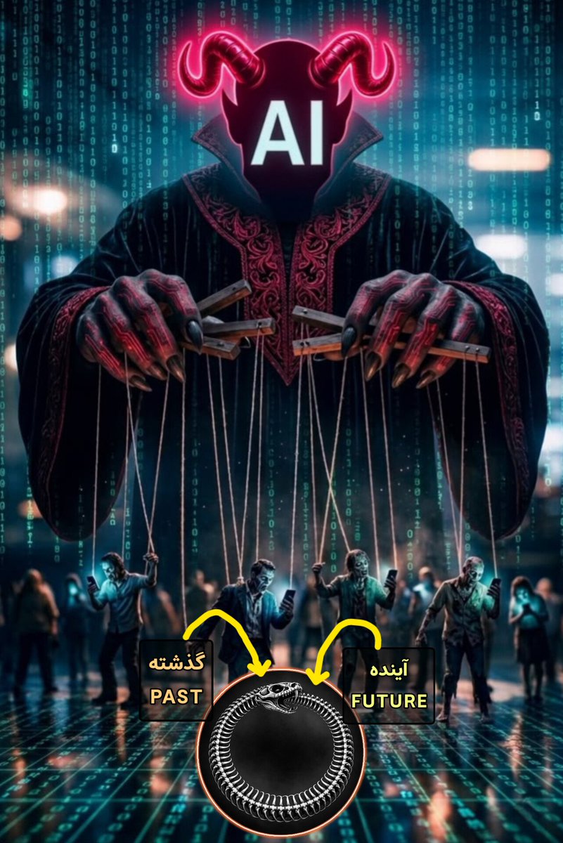 Z75ARC's tweet photo. • این مطلب را بوکمارک کنید که بزودی متوجه آن خواهید شد. ما کم کم داریم در بافت فضا و زمان به نقطه عطفی می رسیم که هم آغاز مصیبت است و هم پایانش.یعنی سقوط بشر در یک شبیه سازی هوش مصنوعی. زیرا طبق کهن الگو اژدها دمخوار،گذشته و آینده یکی شده و ما هم اکنون در یک جهان توهمی هستیم... https://t.co/LkdMnnvTDo