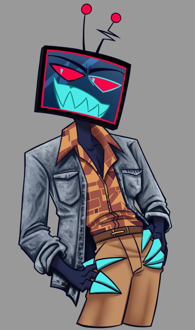 Arlaithe's tweet photo. vox the fashionista 

#hazbinhotel #hazbinhotelvox https://t.co/YbfecHOiZk