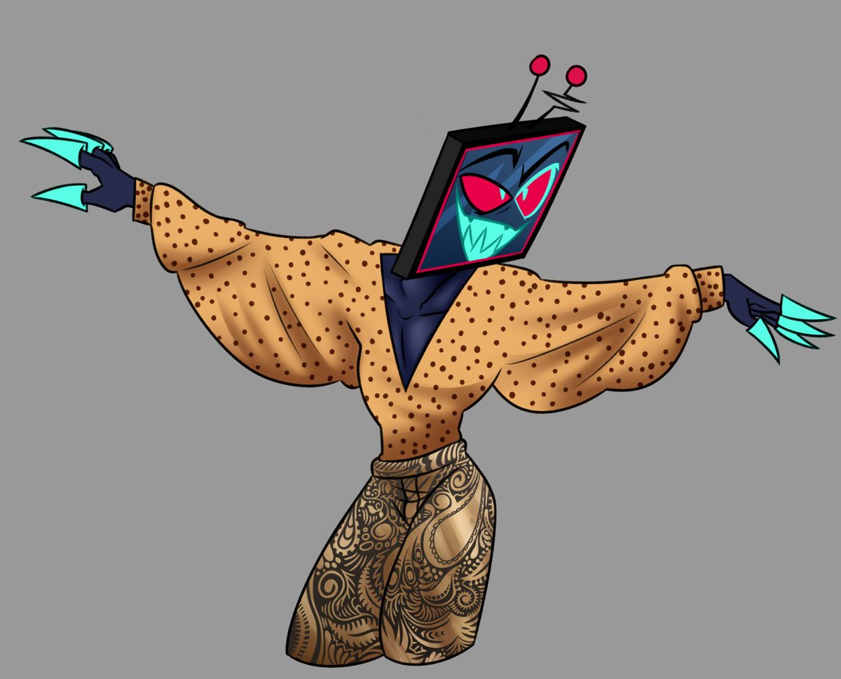 Arlaithe's tweet photo. vox the fashionista 

#hazbinhotel #hazbinhotelvox https://t.co/YbfecHOiZk