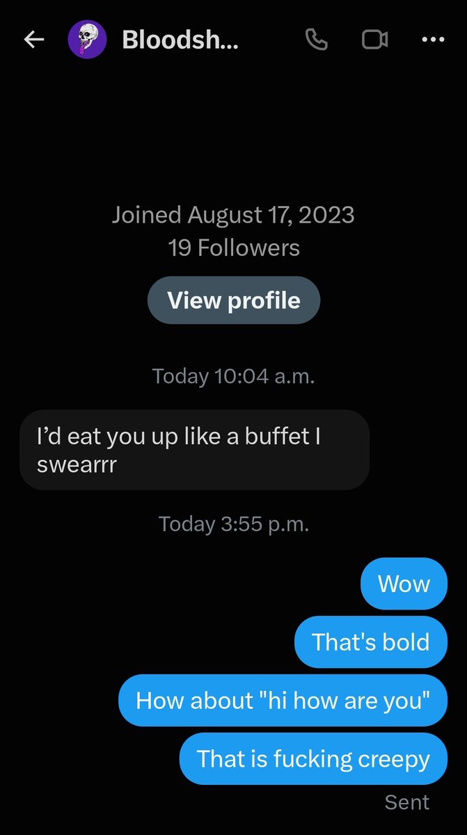 BrittsMagee's tweet photo. Hey guys...do better...don't be like this guy...

Do you really think this is a "line"

I am not an object...I don't think with my pussy...I am NOT here to meet someone for dick/sex

Please treat people better...

Say "Hello" ffs... https://t.co/xi3Hx4bH4Y