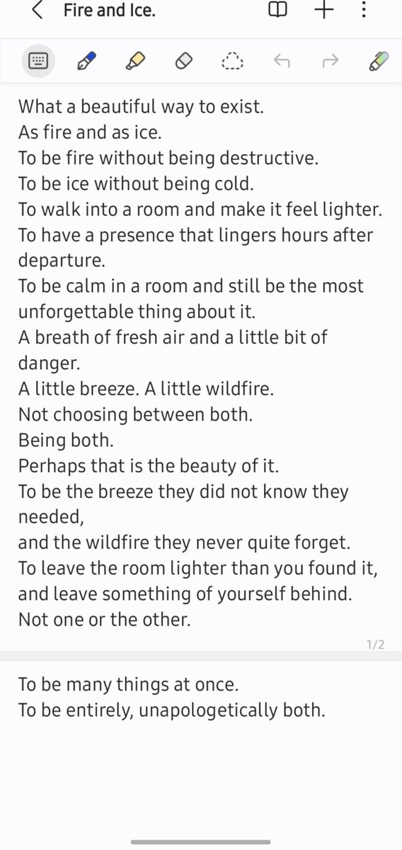 JN_Chukwudi's tweet photo. Day 4 of the OCTOBER-VERSE
This wonderful poem by @TheOmolayo is essentially a celebration of complexity.
The piece relies heavily on short sentences, parallelism and paradox to show that you don't have to choose one version of yourself to be worthy of love or admiration. https://t.co/GKaBV96ft3