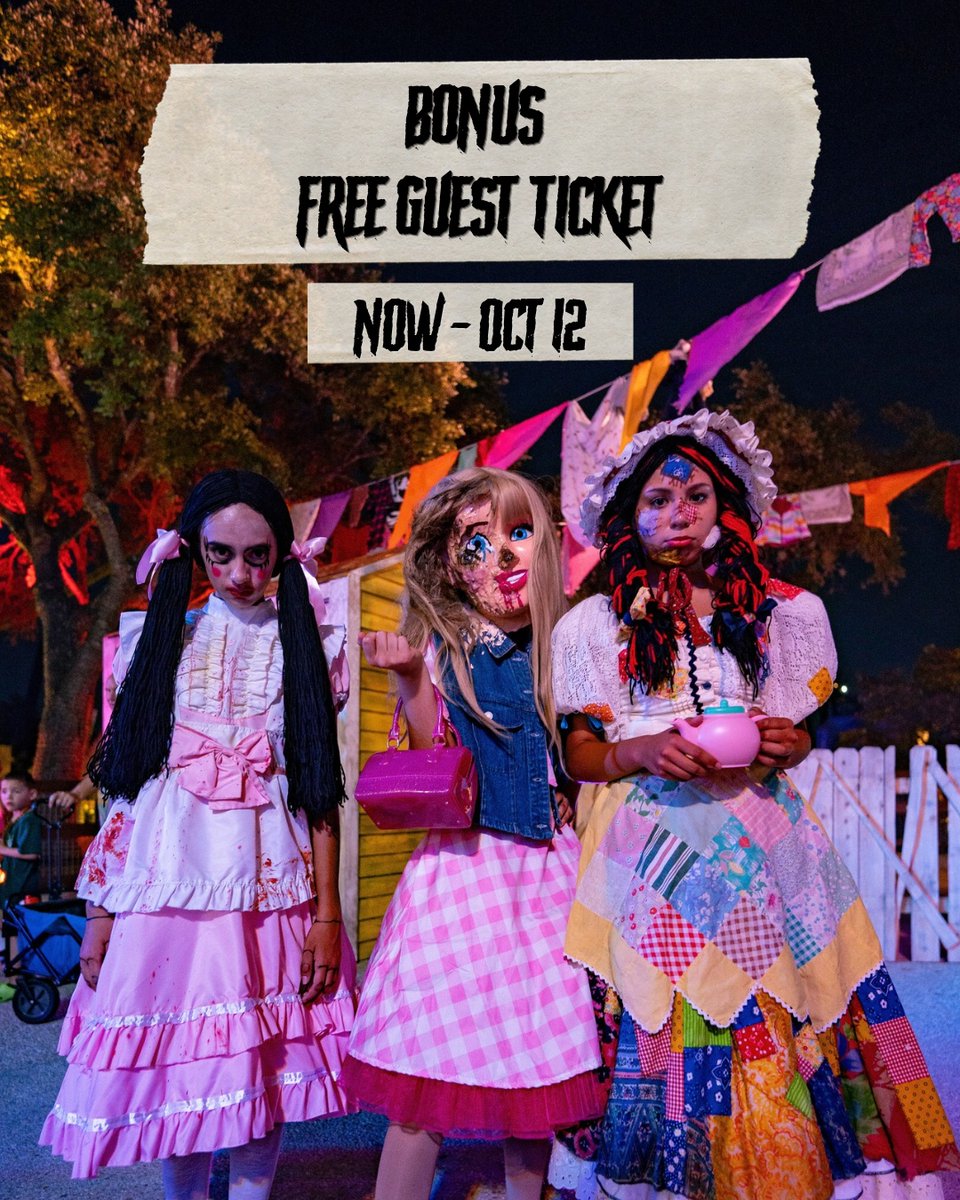 SeaWorldTexas's tweet photo. Pass Members, spooky rewards are waiting for you all month long! 👻🎃 Enjoy a FREE guest ticket, a one-time Fear Pass, SeaBucks and more!

Not a Pass Member yet? Become one today and unlock exclusive rewards all month long! 

Learn more: https://t.co/N0o0vcEpQH https://t.co/RAldctkpym