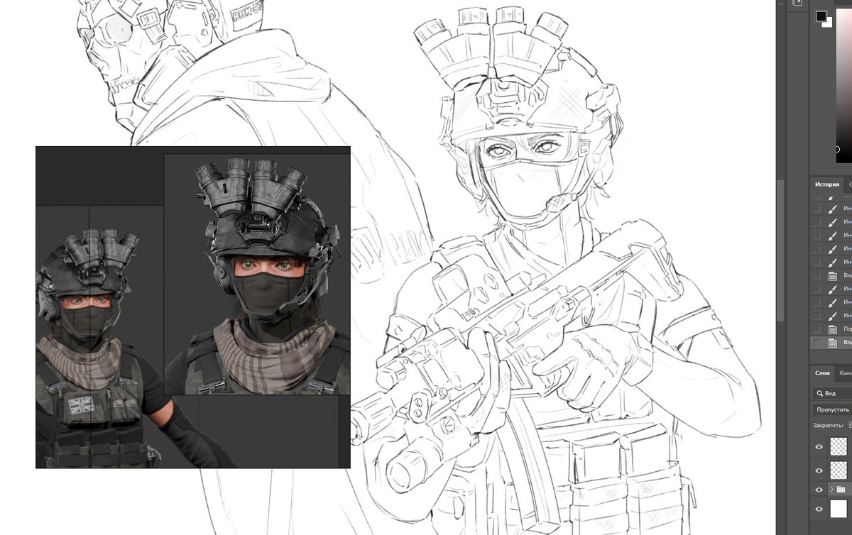 b_j_mary's tweet photo. Lowkey one of the best parts of 3D modeling is being able to whip up your own character refs and just spin 'em around to find the best angle for your drawings.
Pls follow if u like my arts! I'm still pretty small here and would love the support 🥹

#digitalart #callofduty #codfanart #blender