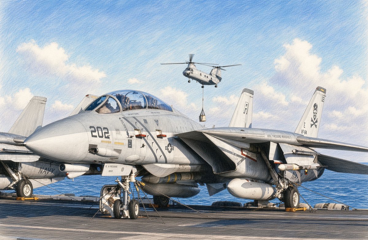 Pj27271111's tweet photo. VF-84 
F-14A Tomcat https://t.co/VSVcatIB8K