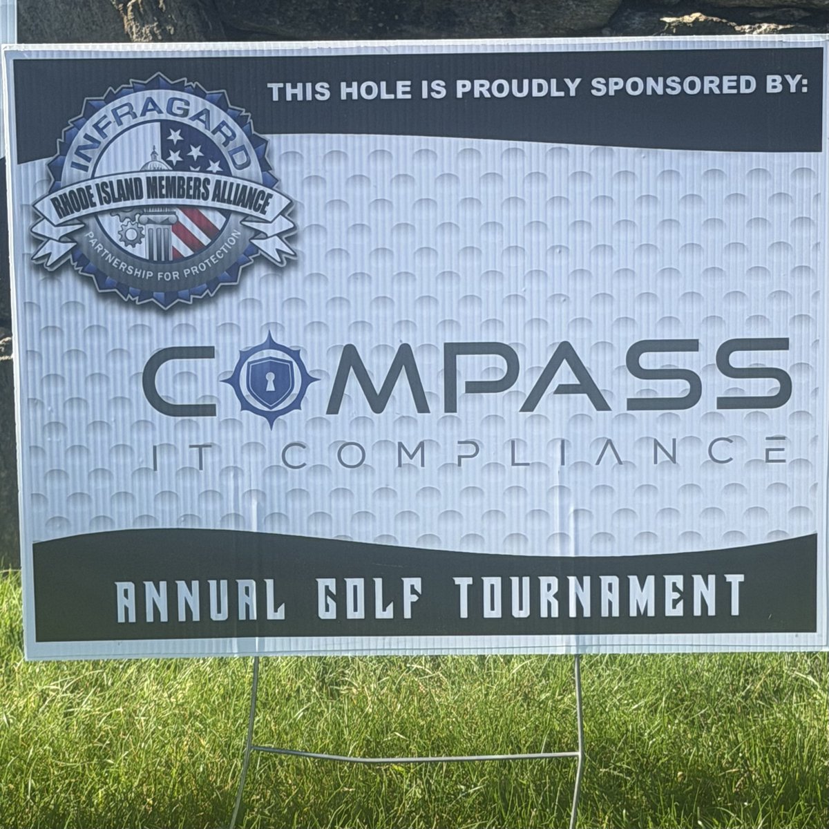 CompassITC's tweet photo. Our team had a blast today as proud sponsors of InfraGard Rhode Island's 5th Annual Fall Classic, teeing up for a great cause alongside the leaders who help keep Rhode Island strong! ⛳ https://t.co/1NFGdXRkz1