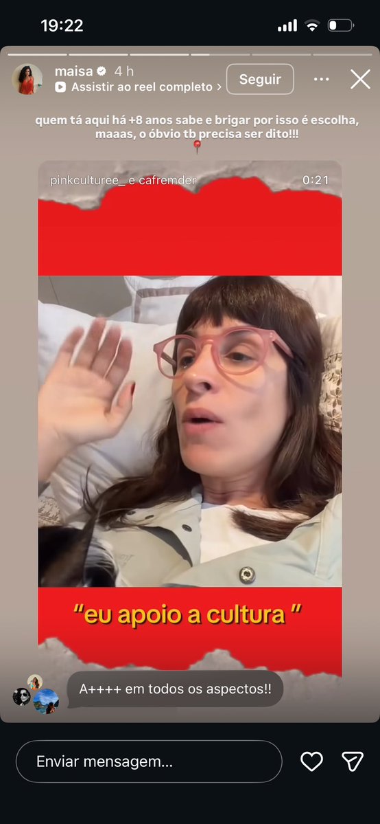 sapplch's tweet photo. maisa com seus 46 milhões de seguidores repostando a camila fremder, tu é mulher https://t.co/TqnWZaIntw