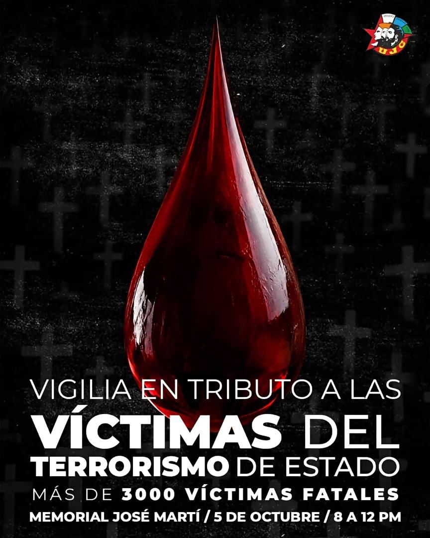 FernandezMaryde's tweet photo. #TenemosMemoria Jóvenes se movilizan en vigilia desde el memorial José Martí para rendir tributo a la víctimas del terrorismo de estado. #CubaEstáFirme https://t.co/qKkCRQghFn