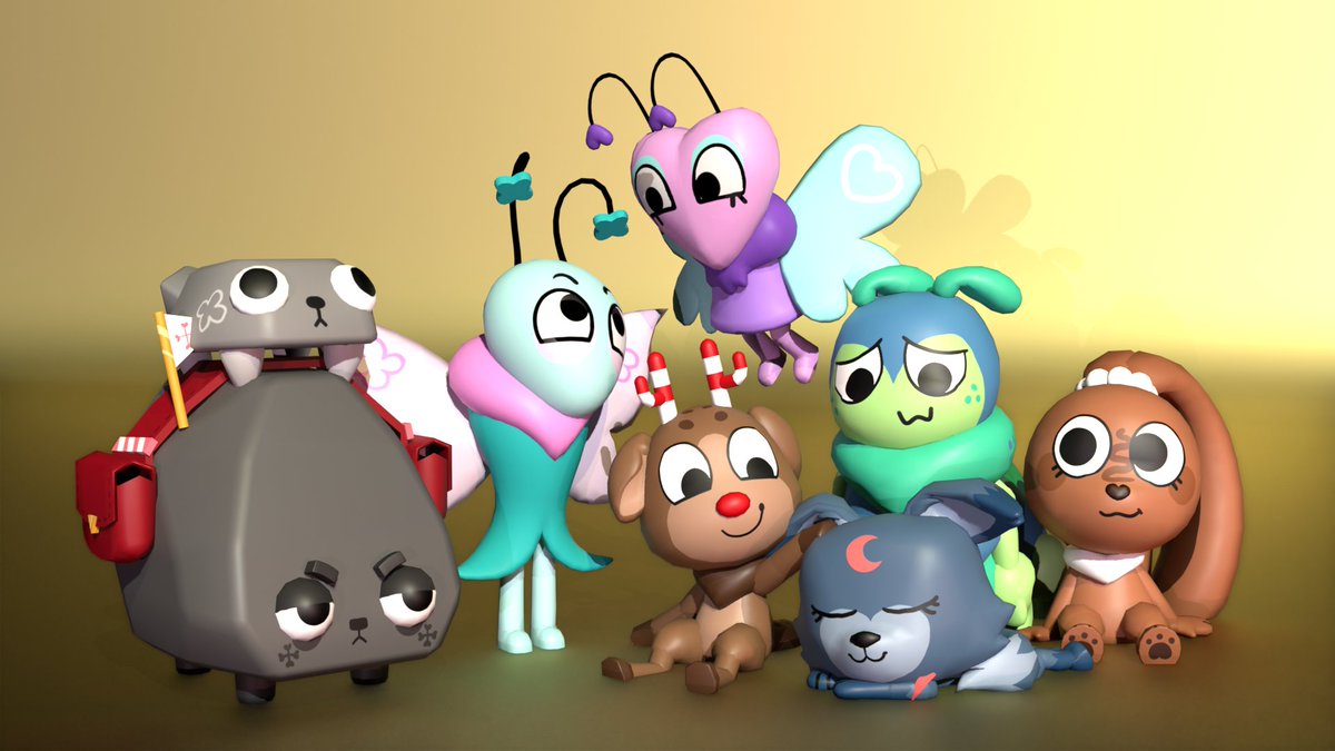 NewsyOldsy's tweet photo. ALL THE INSECT AND ANIMAL TOONS, UNITE!!!!!!!!

Coal, Pebble, Squirm, Flutter, Flyte, Rudie, Eclipse and Cocoa Rigs by swagmodeldumpaccount. 

#dandysworld https://t.co/f0Qyuby5F6