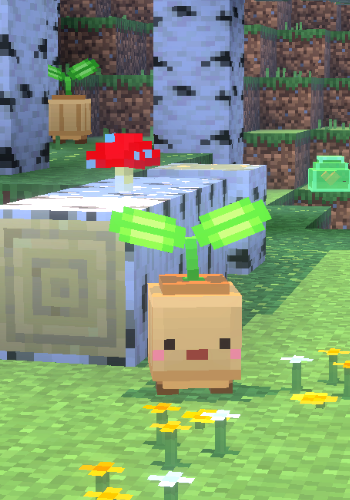 pleinair1212's tweet photo. ときどきMOB制作　【若芽の守り人】   
#Minecraft #MinecraftAddon #Blockbench https://t.co/v1YtjYrmlU