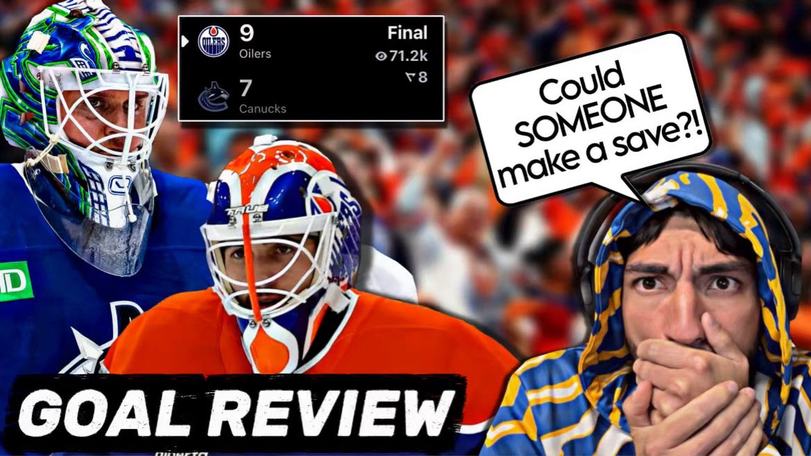 cavenhl's tweet photo. New goalie film breakdown time! 

Breaking Down Every Goal Allowed in the INSANE Oilers vs Canucks 9-7 Game | Goalie Film #LetsGoOilers #Canucks 
 
Link🔗: https://t.co/0gi62ZAOjh https://t.co/UwbNlPnlY1
