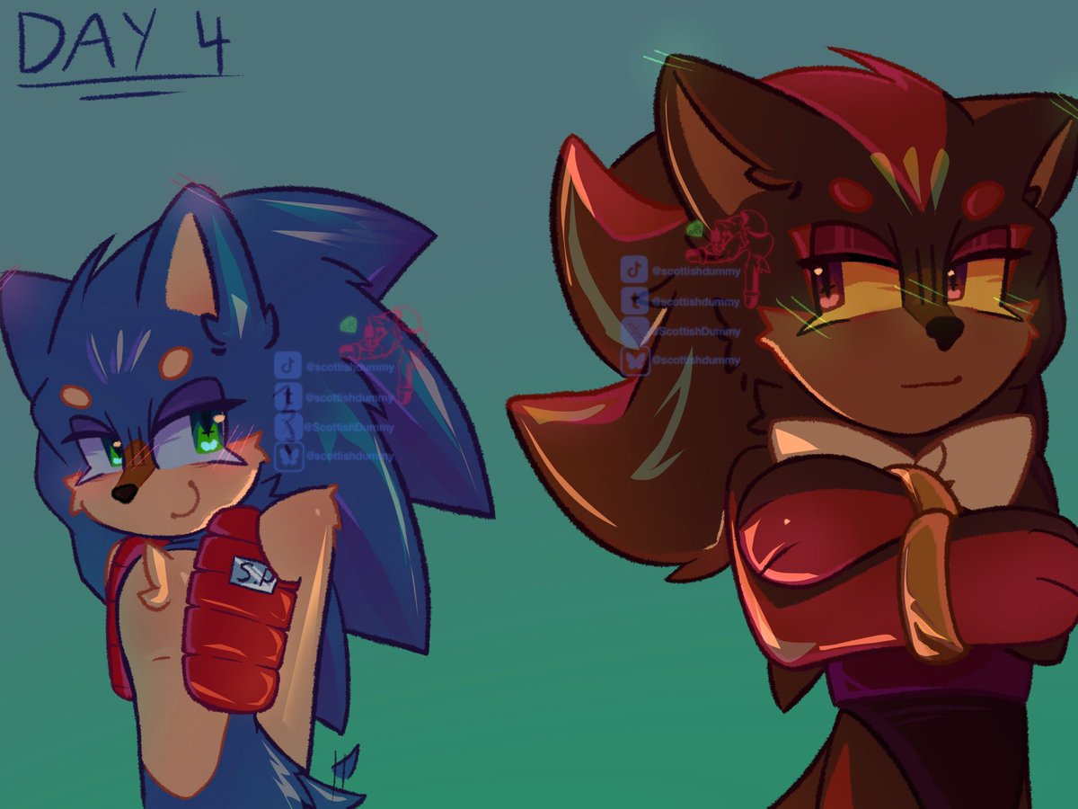 ScottishDummy's tweet photo. Day 4 - Devotion!

again no gore version because i ran out of time :’)

#SonicTheHedgehog #Sonictober2026 #Sonadow https://t.co/O3x50HwRL6
