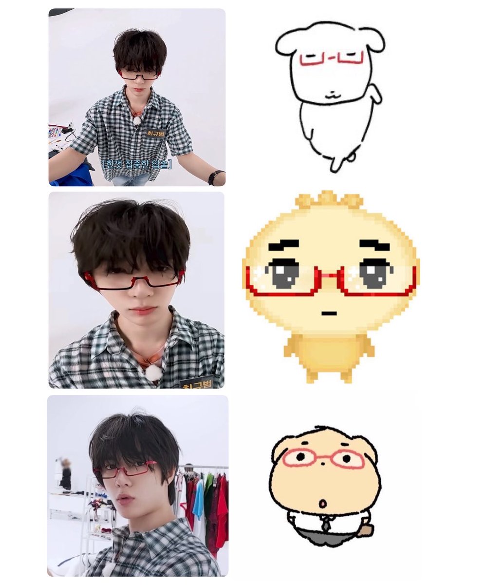 wave2rosie's tweet photo. beomgyu glasses variants is the cutest thing ever https://t.co/Rqu2ja9PI4