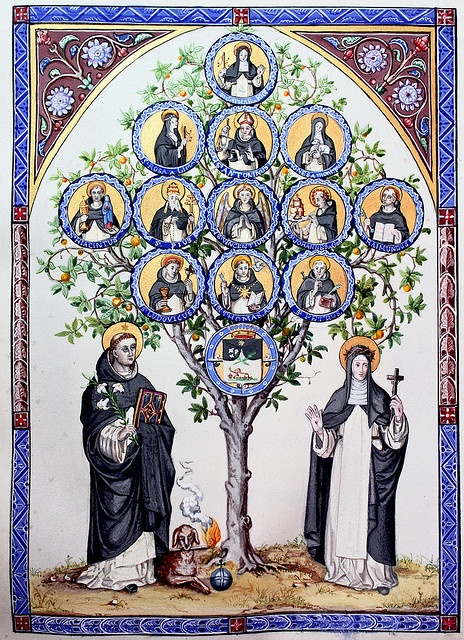 dismasop's tweet photo. Poor St. Catherine thinking to herself, "I specifically asked for a non-smoking dog."

Blessings to all in our Dominican Order, human and canine! https://t.co/8UXQqgFsVu