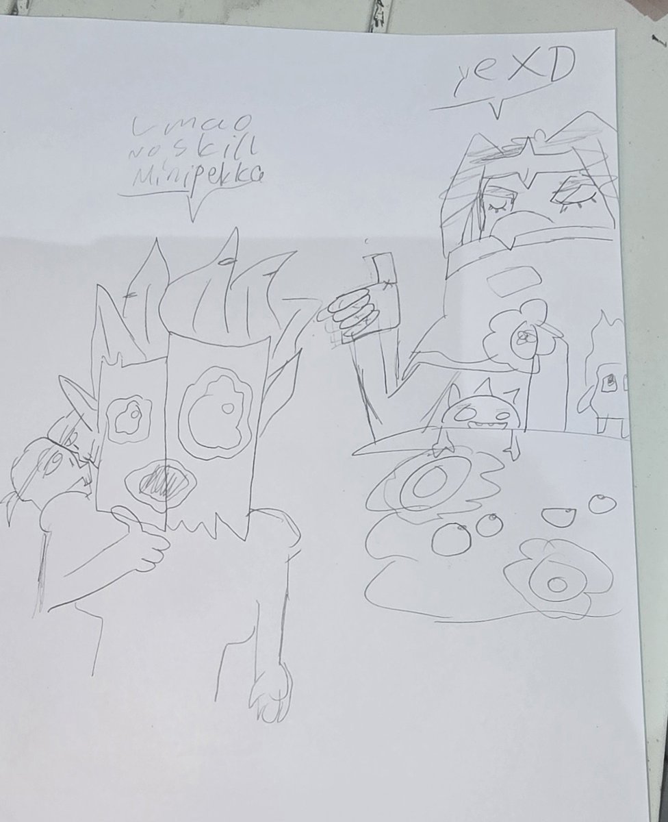 MrApfel22's tweet photo. Day 17/67 of drawing mini pekka everyday until @Abdod_The_Dude adds me on clash and brawl. Mini pekka after facing hyper bait for the 6th time in a row (what does he even do in that matchup) https://t.co/Di45mkJMrG
