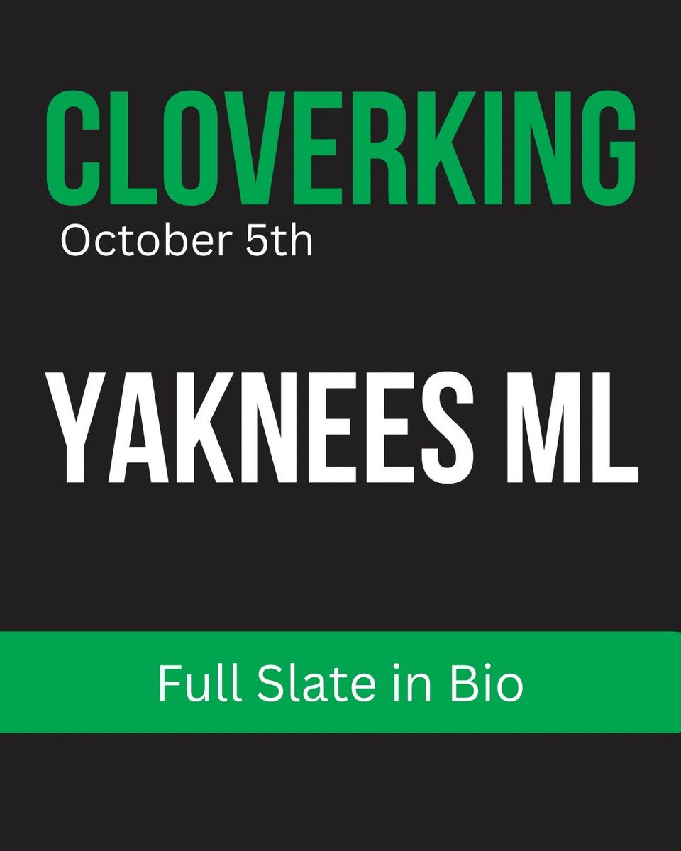 thecloverking_'s tweet photo. 🔒 Today's free pick: YANKEES ML

WE ARE BACK 

11-6 so far on free picks!

Comment PICK and I'll send you today's play + how to read it. https://t.co/INLbhYbg5L
