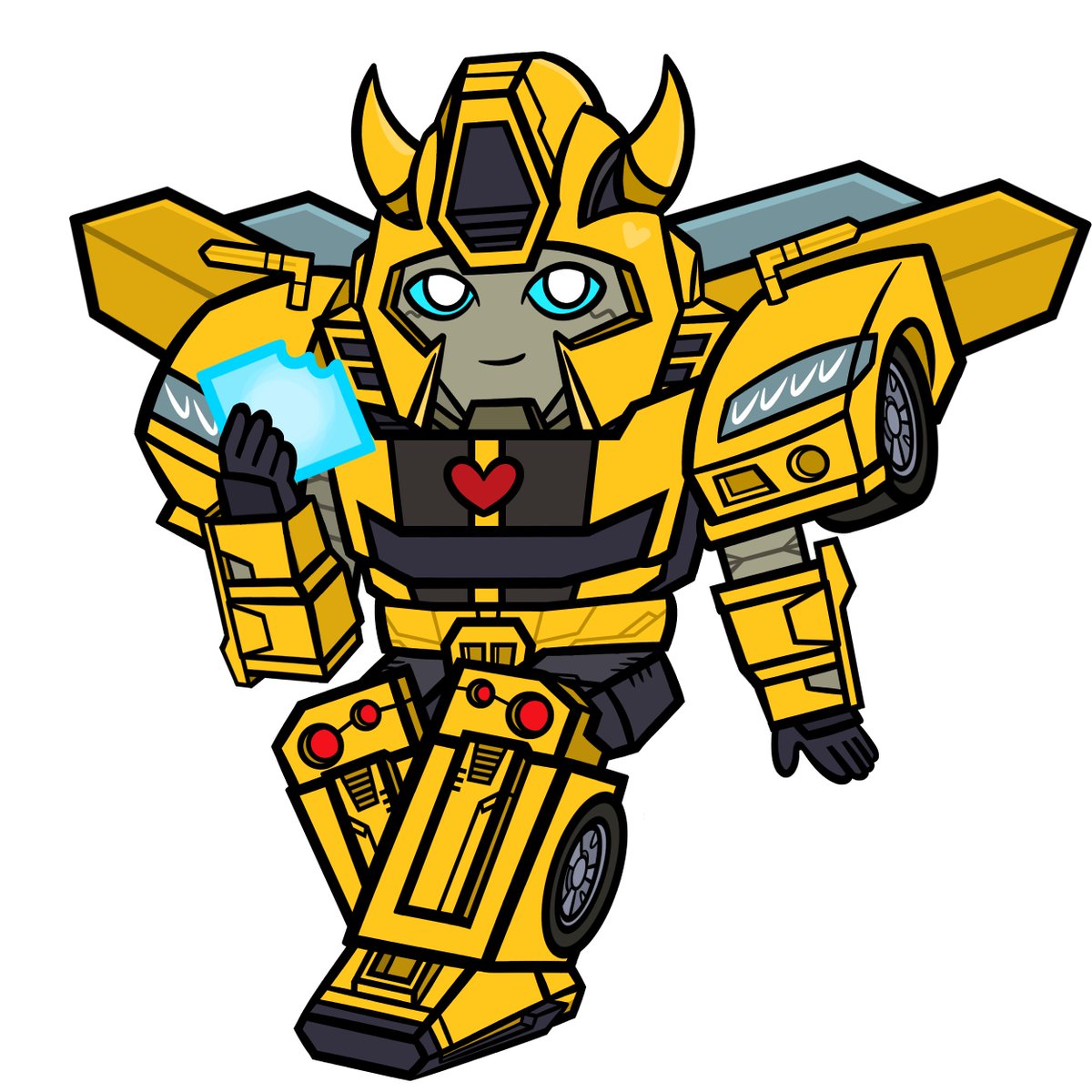 yellow_birb's tweet photo. Made a matching Earthspark Bumblebee to go with Breakdown keychain! 🐝 https://t.co/U4nncgekPK