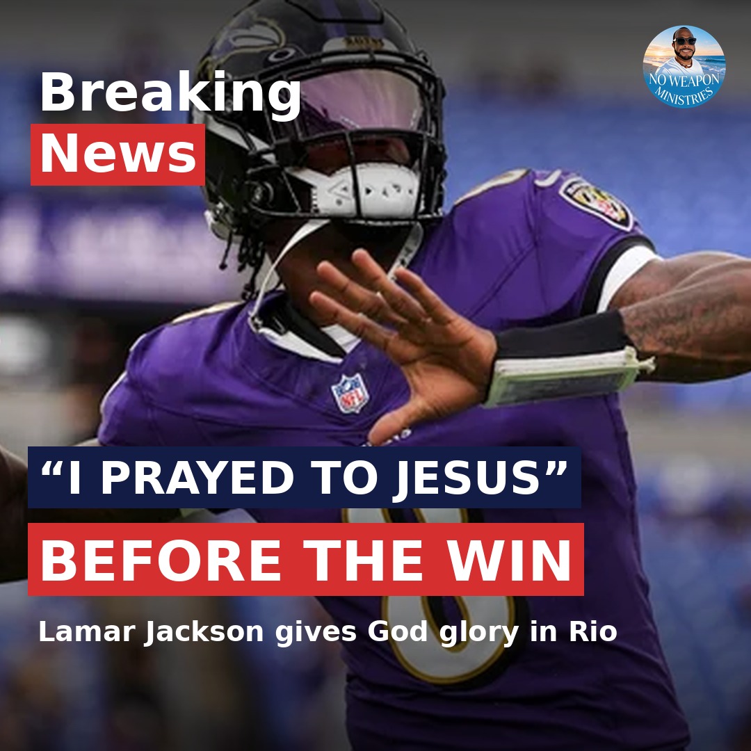 ColonelFree's tweet photo. ๐ Lamar Jackson prayed: 'I prayed to Jesus. I prayed to God.'
'Do not be anxious about anything, but in everything by prayer and supplication with thanksgiving let your requests be made known to God.' โ Philippians 4:6 (ESV)
#GoodNews #LamarJackson #Faith #Prayer #VerseOfTheDay