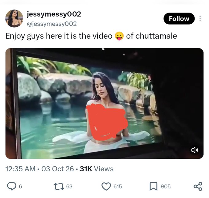 JannahHusna's tweet photo. 💦 NTR,, chuttamalle song ai version-chuttamalle song ai full video 👀
https://t.co/zMqjv3aJyQ

💦 janhvi kapoor chuttamalle ai-chuttamalle song ai version link
https://t.co/vVWzFm9Kig

chuttamalle song ai edit video
#janhvikapoorchuttamallesongaivideo https://t.co/sTMgn9uXiG