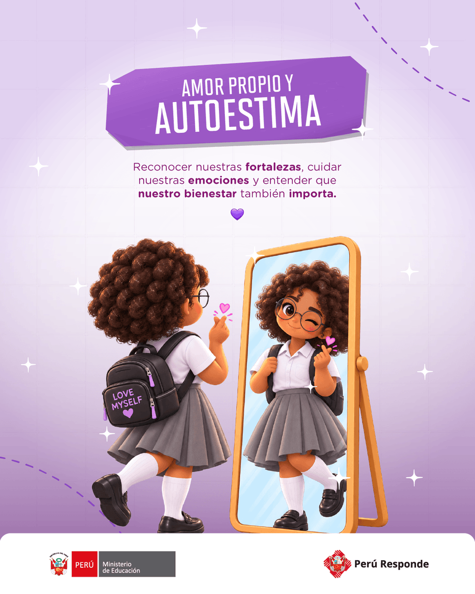 MineduPeru's tweet photo. Si llevas a BTS en tu corazón, también llevas sus valores 💜

Los mensajes que representan a las ARMY pueden inspirarnos en el colegio: amor propio, amistad, respeto, solidaridad y compromiso para cuidar nuestras emociones y construir espacios para el aprendizaje seguro. 💜✨ https://t.co/50LcZxAvDj