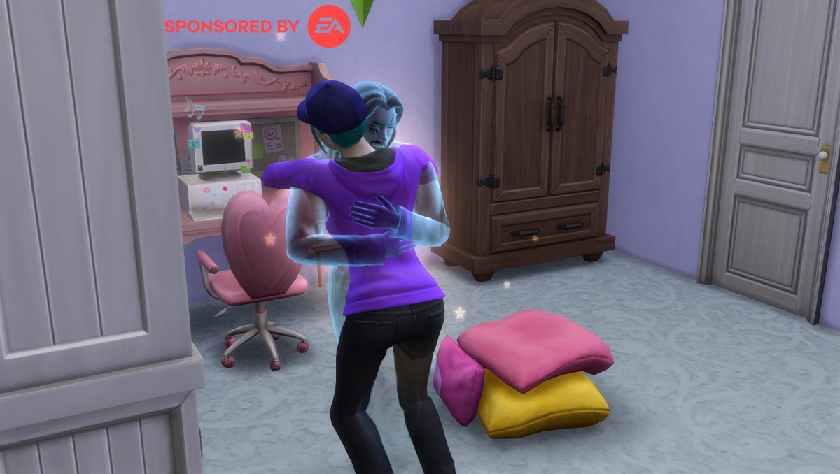 ClaireVGray's tweet photo. #eapartner #ad #sponsored Game codes provided by The Sims #Simstober
Pairodox knows to best way to comfort Vanessa is by giving her a warm and fuzzy ghost hug to help her feel better when she’s feeling anxious https://t.co/y1FOpXVqox