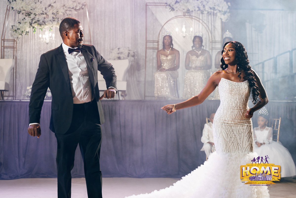 AlcornStateU's tweet photo. Alcorn proudly celebrated the Coronation of the 100th Miss Alcorn, Jerrell Erving, the 6th Mister Alcorn, and the 2026 Royal Court during Homecoming 2026.💜
Here’s to the royalty who will represent the spirit, legacy and excellence of Alcorn!👑💜
#ASUGHOAT26
#AlwaysAlcorn https://t.co/WBd5UGDsXJ