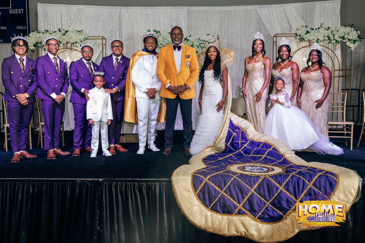 AlcornStateU's tweet photo. Alcorn proudly celebrated the Coronation of the 100th Miss Alcorn, Jerrell Erving, the 6th Mister Alcorn, and the 2026 Royal Court during Homecoming 2026.💜
Here’s to the royalty who will represent the spirit, legacy and excellence of Alcorn!👑💜
#ASUGHOAT26
#AlwaysAlcorn https://t.co/WBd5UGDsXJ