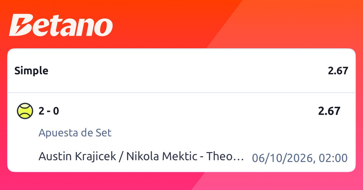 TenisHcapPro's tweet photo. 🎾 Parrilla de Apuestas | #TenisHandicapPro
🇺🇸 A. Krajicek / 🇭🇷 N. Mektić vs. 🇫🇷 T. Arribage / 🇫🇷 A. Olivetti 👉 Krajicek / Mektić Ganan 2-0 (Cuota: 2.67)
Análisis: Tras dejar fuera en semifinales a los italianos con autoridad, la dupla experimentada busca abrochar el título en sets corridos frenando la pegada de los franceses. Galones y jerarquía pura para cuidar el yield. ¡A cobrar! 💰🔥