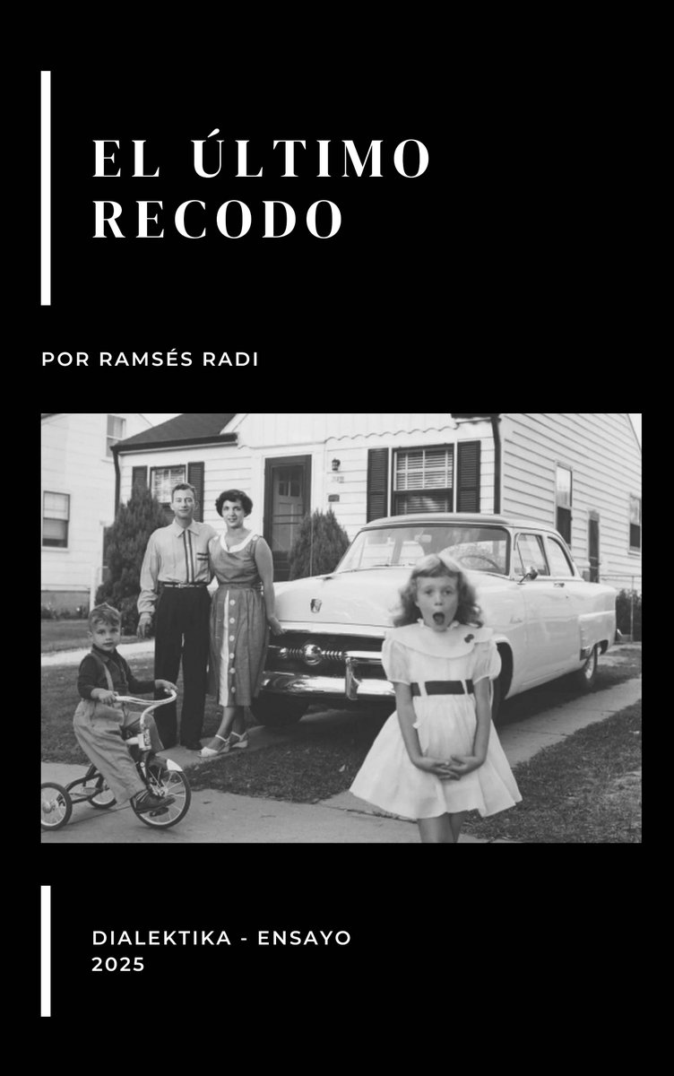 librosycultura7's tweet photo. #Recomendación

El último recodo - Ramsés Radi

Adquiérelo: https://t.co/yZuuNOLDe6

"En El último recodo, Ramsés Radi emprende una indagación filosófica y cultural sobre la fragilidad del sujeto contemporáneo, la pérdida de comunidad, la crisis de los fundamentos morales [...] https://t.co/eFlvsPonX2